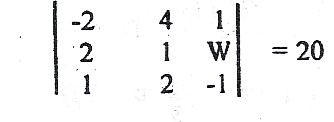 Find the value of W if 